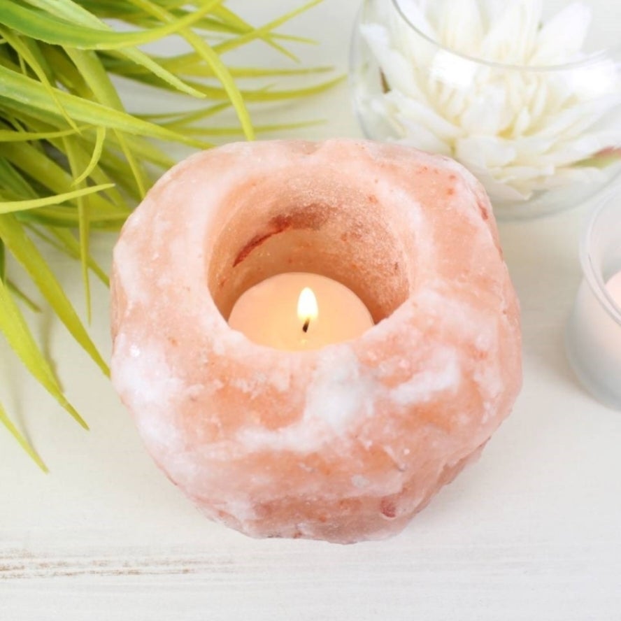 Himalayan Salt Tealight Holder Golden Fords Guildford